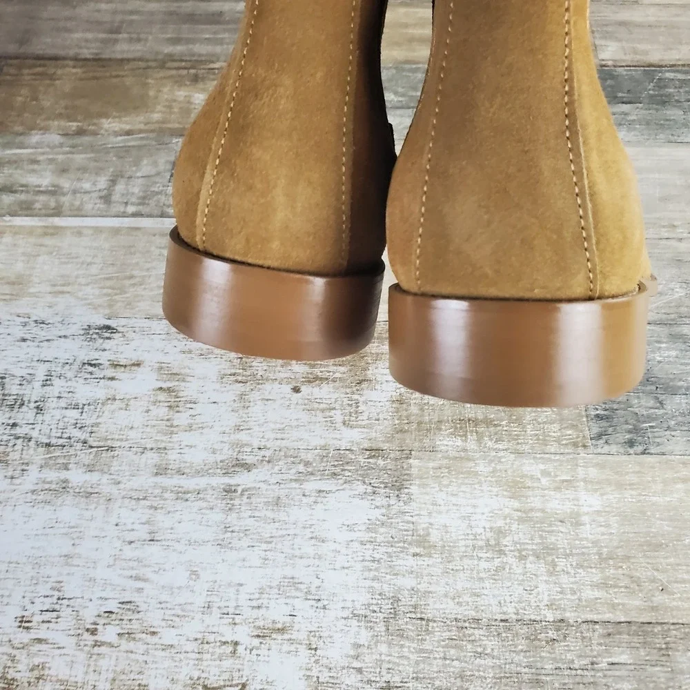 Saint Morta Nomad Mens Chelsea Boots Sz 11 Camel Suede Elastic Panel Slip On